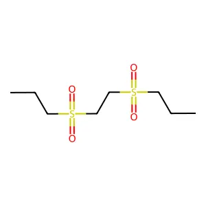 1,1'-(1,2-ETHANEDIYLBIS(SULFONYL))BISPROPANE structure