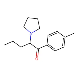 1-(4-methylphenyl)-2-pyrrolidin-1-ylpentan-1-one structure