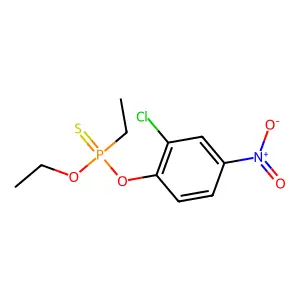 (2-chloro-4-nitrophenoxy)-ethoxy-ethyl-sulfanylidene-lambda5-phosphane structure