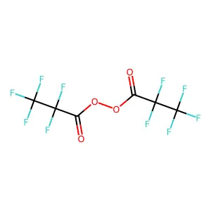 Bis(pentafluoropropionyl) peroxide structure