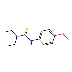 1,1-diethyl-3-(4-methoxyphenyl)thiourea structure