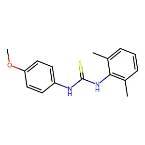 1-(2,6-dimethylphenyl)-3-(4-methoxyphenyl)thiourea structure
