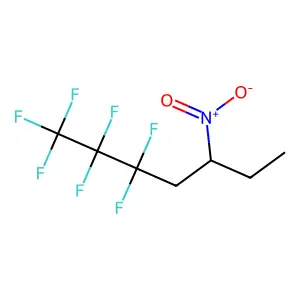 1,1,1,2,2,3,3-heptafluoro-5-nitroheptane structure