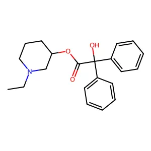 N-ETHYL-3-PIPERIDYL BENZILATE structure