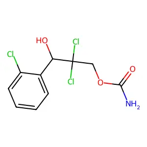 [2,2-dichloro-3-(2-chlorophenyl)-3-hydroxypropyl] carbamate structure