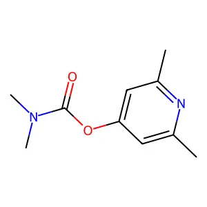(2,6-dimethyl-4-pyridinyl) N,N-dimethylcarbamate structure