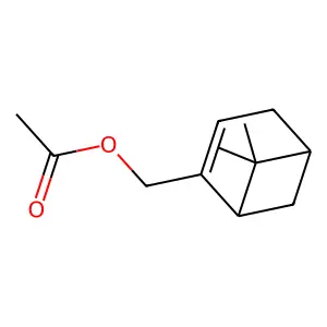 (6,6-dimethyl-2-bicyclo[3.1.1]hept-2-enyl)methyl acetate structure