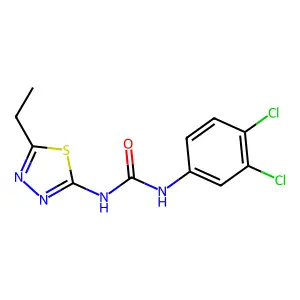 1-(3,4-dichlorophenyl)-3-[(2E)-5-ethyl-1,3,4-thiadiazol-2(3H)-ylidene]urea structure
