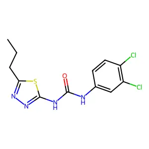 1-(3,4-dichlorophenyl)-3-(5-propyl-1,3,4-thiadiazol-2-yl)urea structure