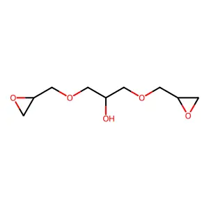 1,3-bis(oxiran-2-ylmethoxy)propan-2-ol structure