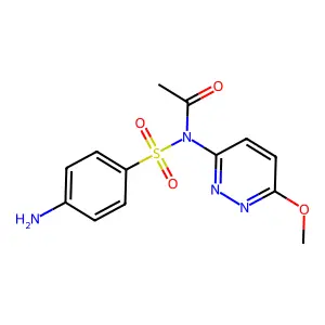 Sulfamethoxypyridazine acetyl structure