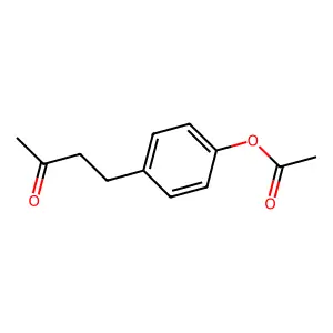 [4-(3-oxobutyl)phenyl] acetate structure