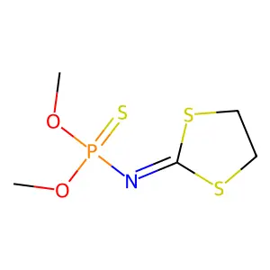 N-dimethoxyphosphinothioyl-1,3-dithiolan-2-imine structure