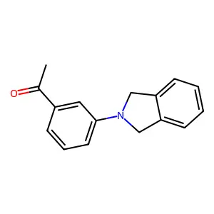 1-[3-(1,3-dihydroisoindol-2-yl)phenyl]ethanone structure