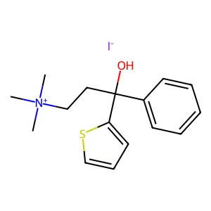 (3-hydroxy-3-phenyl-3-thiophen-2-ylpropyl)-trimethylazanium iodide structure
