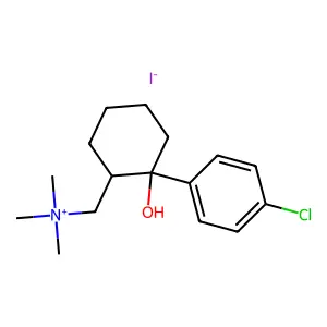 [2-(4-chlorophenyl)-2-hydroxycyclohexyl]methyl-trimethylazanium iodide structure