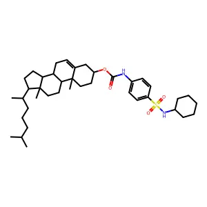 [10,13-dimethyl-17-(6-methylheptan-2-yl)-2,3,4,7,8,9,11,12,14,15,16,17-dodecahydro-1H-cyclopenta[a]phenanthren-3-yl] N-[4-(cyclohexylsulfamoyl)phenyl]carbamate structure