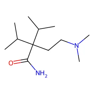 2-[2-(dimethylamino)ethyl]-3-methyl-2-propan-2-ylbutanamide structure