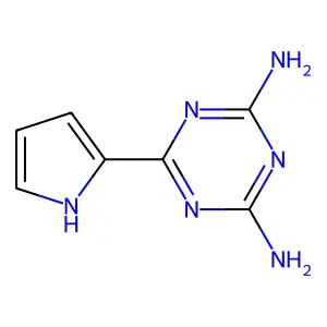 1,3,5-Triazine-2,4-diamine, 6-(1H-pyrrol-2-yl)- structure