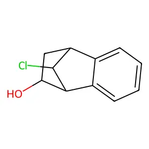 11-chlorotricyclo[6.2.1.02,7]undeca-2,4,6-trien-9-ol structure