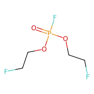 Bis(2-fluoroethyl) phosphorofluoridate structure