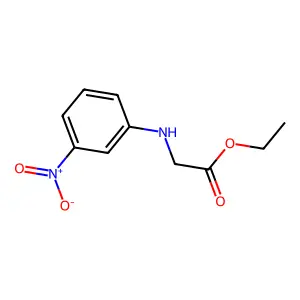 ethyl 2-(3-nitroanilino)acetate structure