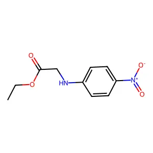 ethyl 2-(4-nitroanilino)acetate structure