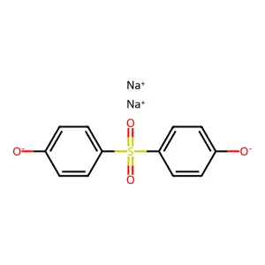 Phenol, 4,4'-sulfonylbis-, disodium salt structure