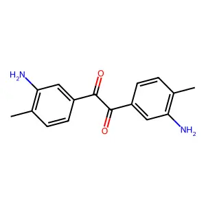 1,2-bis(3-amino-4-methylphenyl)ethane-1,2-dione structure