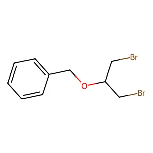 (((1,3-dibromopropan-2-yl)oxy)methyl)benzene structure