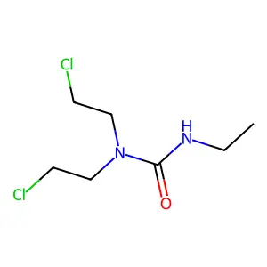 1,1-bis(2-chloroethyl)-3-ethylurea structure