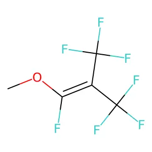 1,3,3,3-Tetrafluoro-1-methoxy-2-(trifluoromethyl)-1-propene structure
