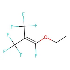 ETHER, ETHYL HEPTAFLUOROISOBUTENYL structure