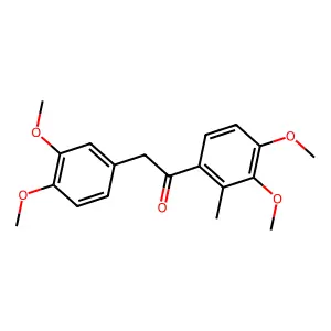 1-(3,4-dimethoxy-2-methylphenyl)-2-(3,4-dimethoxyphenyl)ethanone structure