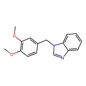 1-[(3,4-dimethoxyphenyl)methyl]benzimidazole structure