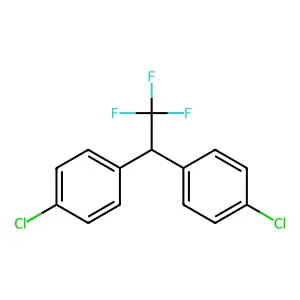 1,1-Bis(p-chlorophenyl)-2,2,2-trifluoroethane structure