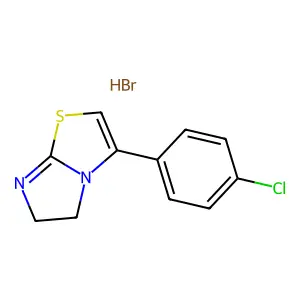 3-(4-chlorophenyl)-5,6-dihydroimidazo[2,1-b][1,3]thiazolehydrobromide structure