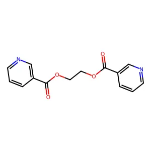 NICOTINIC ACID, ETHYLENE ESTER structure