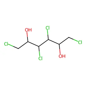 1,3,4,6-Tetrachlorohexane-2,5-diol structure