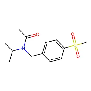 N-[(4-methylsulfonylphenyl)methyl]-N-propan-2-ylacetamide structure