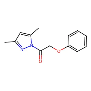 1-(3,5-dimethyl-1H-pyrazol-1-yl)-2-phenoxyethanone structure