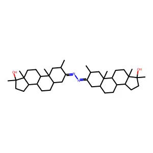 3-[(17-hydroxy-2,10,13,17-tetramethyl-2,4,5,6,7,8,9,11,12,14,15,16-dodecahydro-1H-cyclopenta[a]phenanthren-3-ylidene)hydrazinylidene]-2,10,13,17-tetramethyl-2,4,5,6,7,8,9,11,12,14,15,16-dodecahydro-1H structure