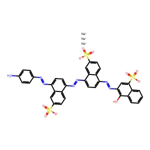 Compound C36H22N7Na3O10S3 structure