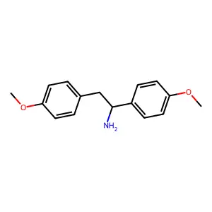 1,2-bis(4-methoxyphenyl)ethanamine structure