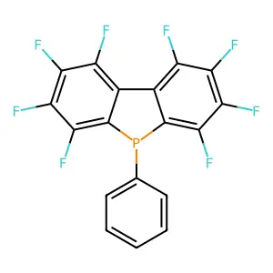 1,2,3,4,6,7,8,9-octafluoro-5-phenylbenzo[b]phosphindole structure
