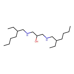 1,3-bis(2-ethylhexylamino)propan-2-ol structure