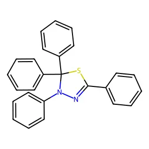 1,3,4-Thiadiazole, 2,3-dihydro-2,2,3,5-tetraphenyl- structure