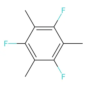 1,3,5-trifluoro-2,4,6-trimethylbenzene structure