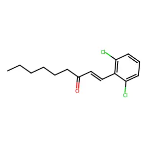 1-(2,6-dichlorophenyl)non-1-en-3-one structure