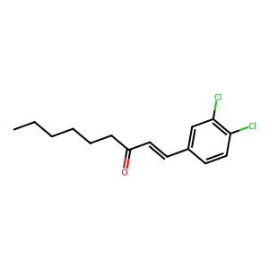1-(3,4-dichlorophenyl)non-1-en-3-one structure
